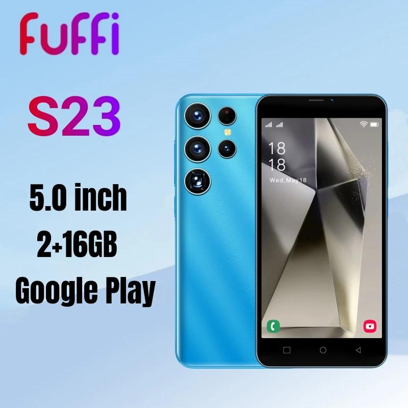 FUFFI-S23 Ʈ, ȵ̵,  SIM,2 + 8MP ī޶, ޴, 5.0 ġ, 16GB ROM, 2GB RAM,2000mAh ͸